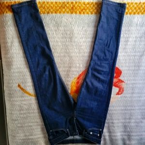 Womens' dark wash, boot cut jeans